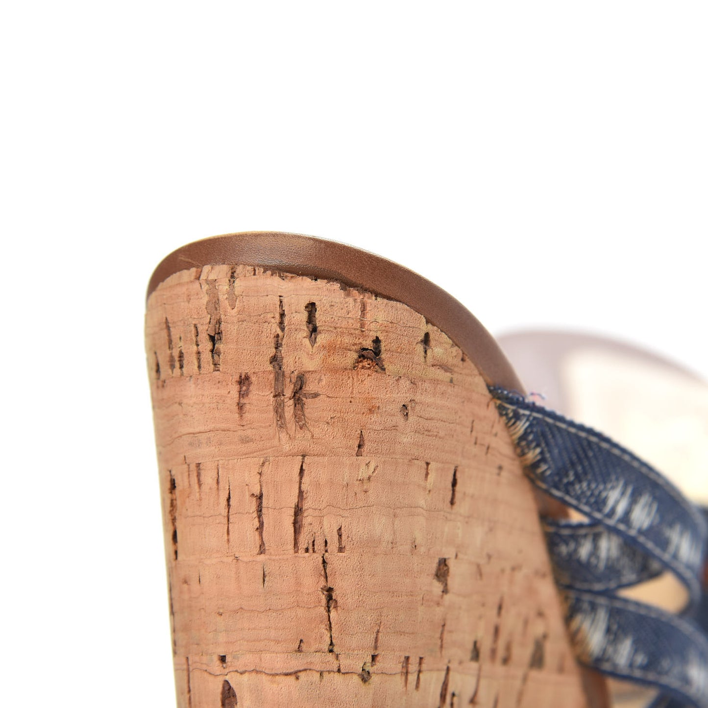 Ribbon Corniche 140 Sandals 40 Denim