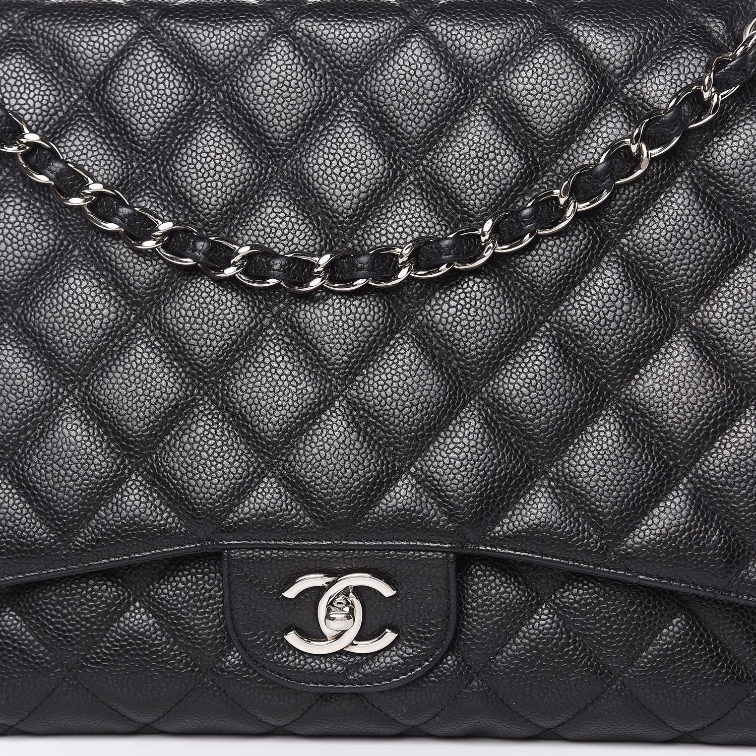 Chanel Caviar Quilted Maxi Single Flap Black 13 of 13