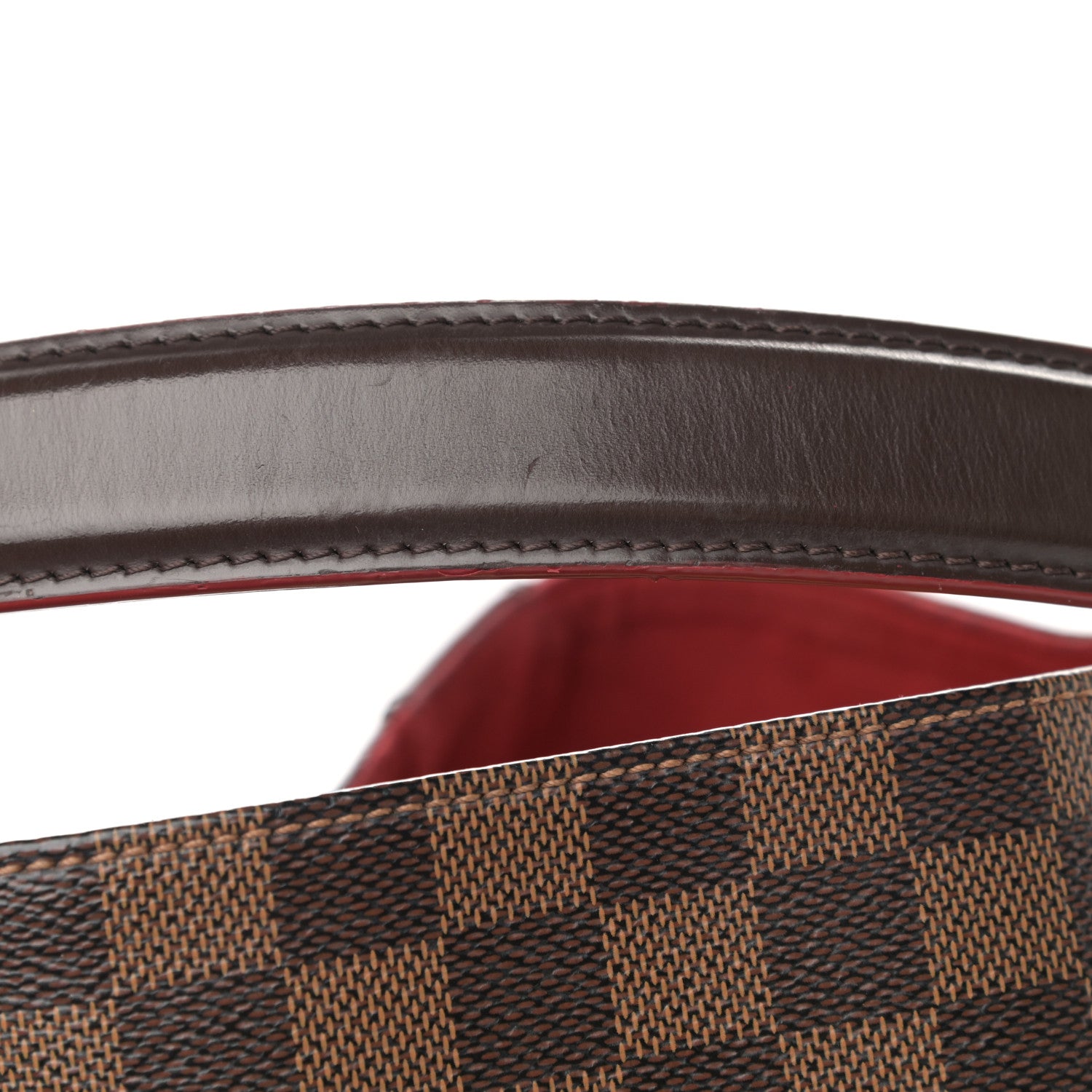 Louis Vuitton Damier Ebene Caissa Hobo Cherry 13 of 18