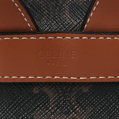 Celine Triomphe Canvas Calfskin Mini Folco Backpack Tan 10 of 20