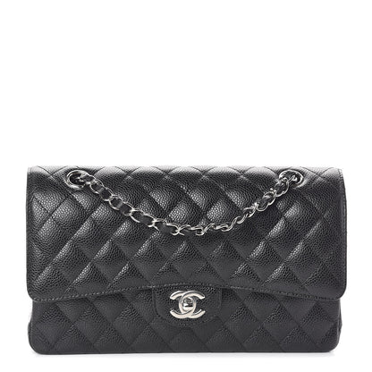 Chanel Caviar Quilted Medium Double Flap Black 1 of 9