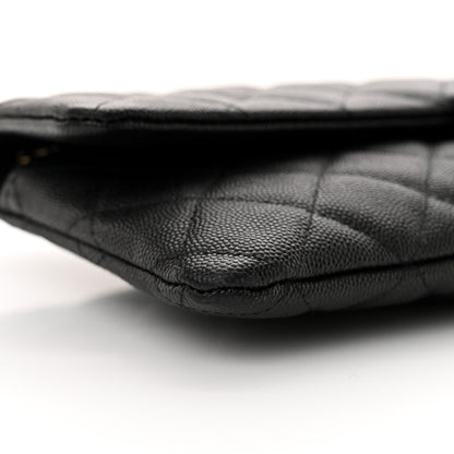 Chanel Caviar Quilted Flap Clutch Black 9 of 11