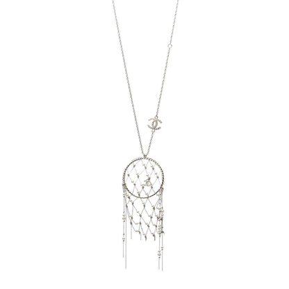 Chanel Pearl CC Dream Catcher Necklace Gold 1 of 7