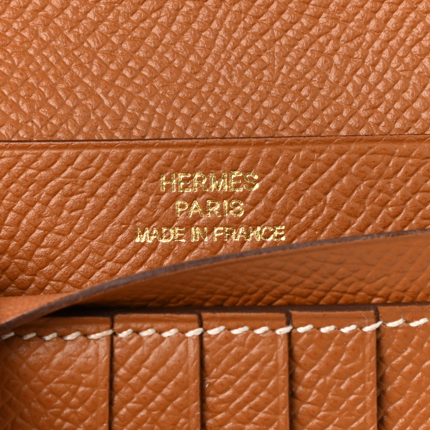 Hermes Epsom Bearn Compact Wallet Gold 6 of 7