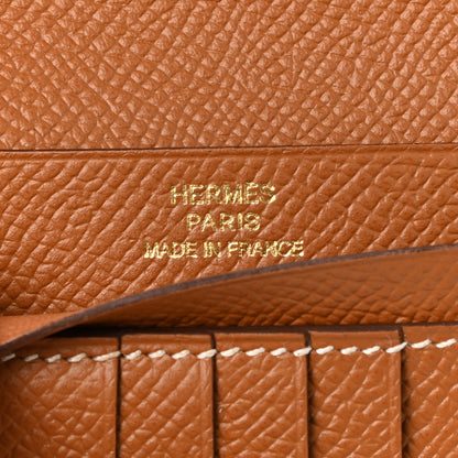 Hermes Epsom Bearn Compact Wallet Gold 6 of 7