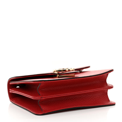 Gucci Dollar Calfskin Small Interlocking G Shoulder Bag Red 4 of 11