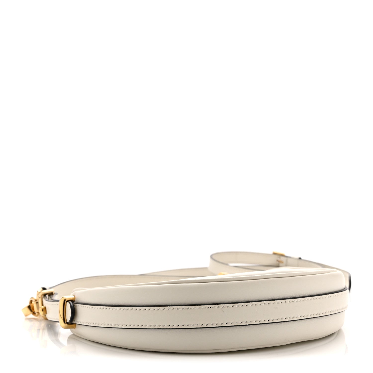 Prada Soft Calfskin Mini Arque Shoulder Bag White 4 of 10