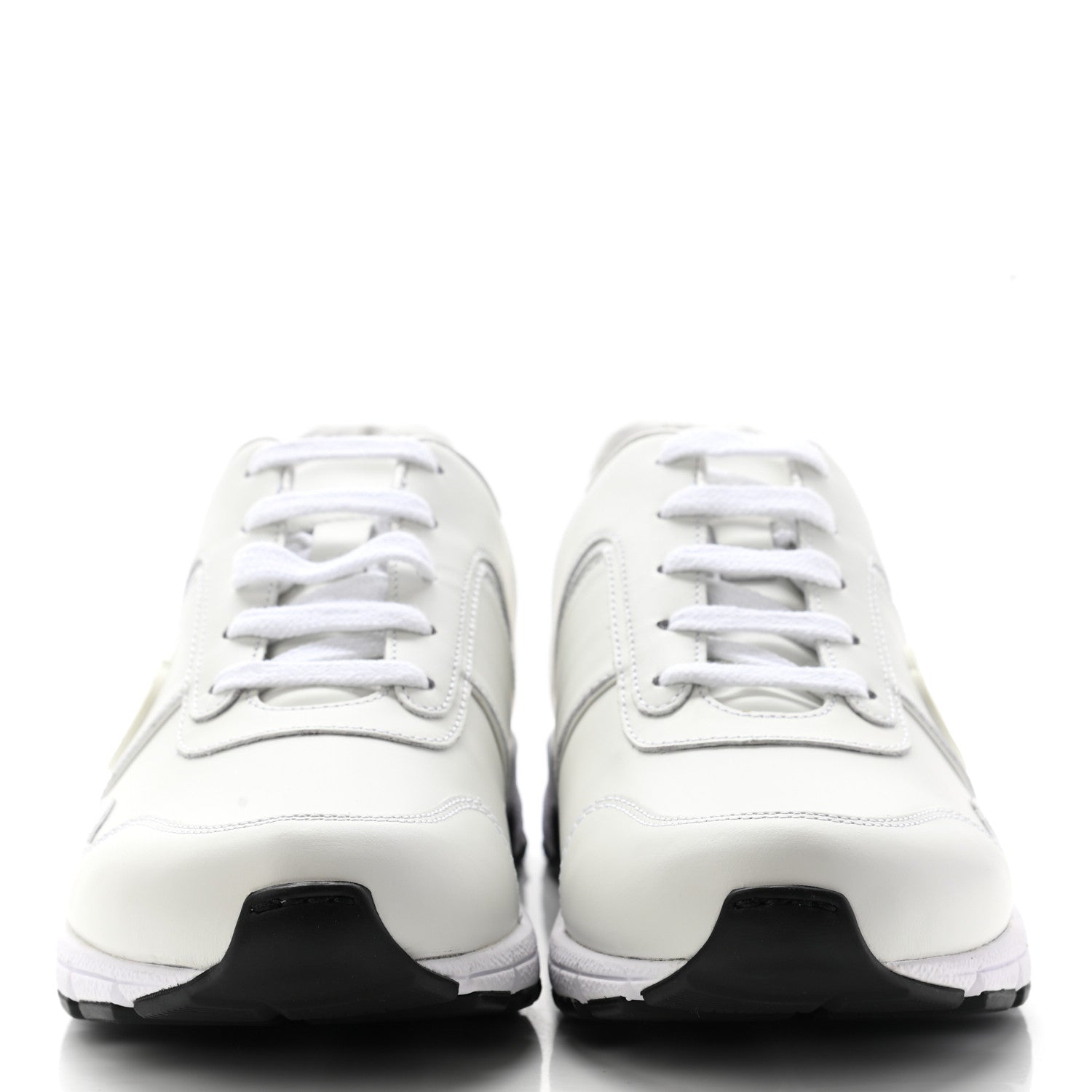 Gucci Calfskin Womens Interlocking G Sneakers 37 White 2 of 13