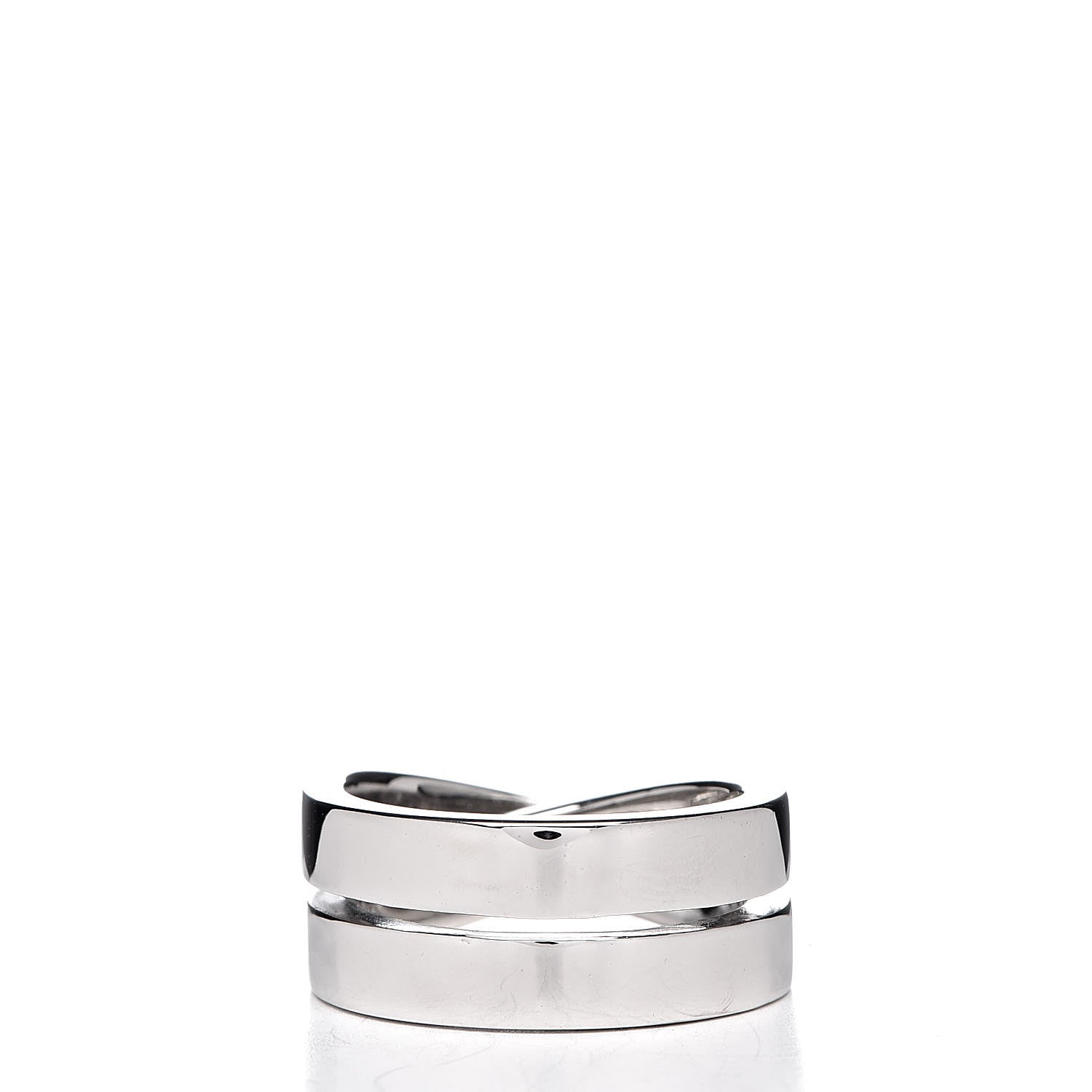 Cartier 18K White Gold 9mm Paris Nouvelle Vague Ring 51 5.75 4 of 7