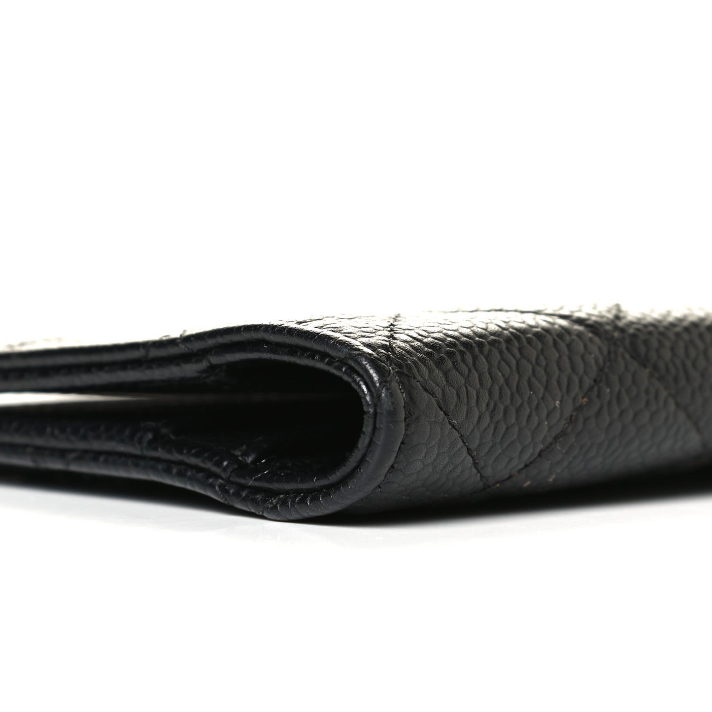 Caviar Quilted Medium Agenda Cover Black