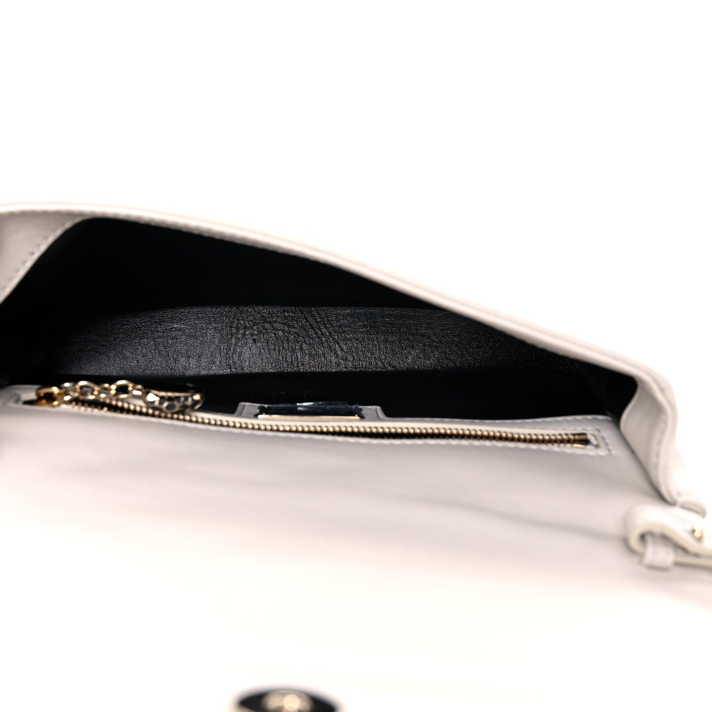 Calfskin Matelasse Small Serpenti Cabochon Shoulder Bag White