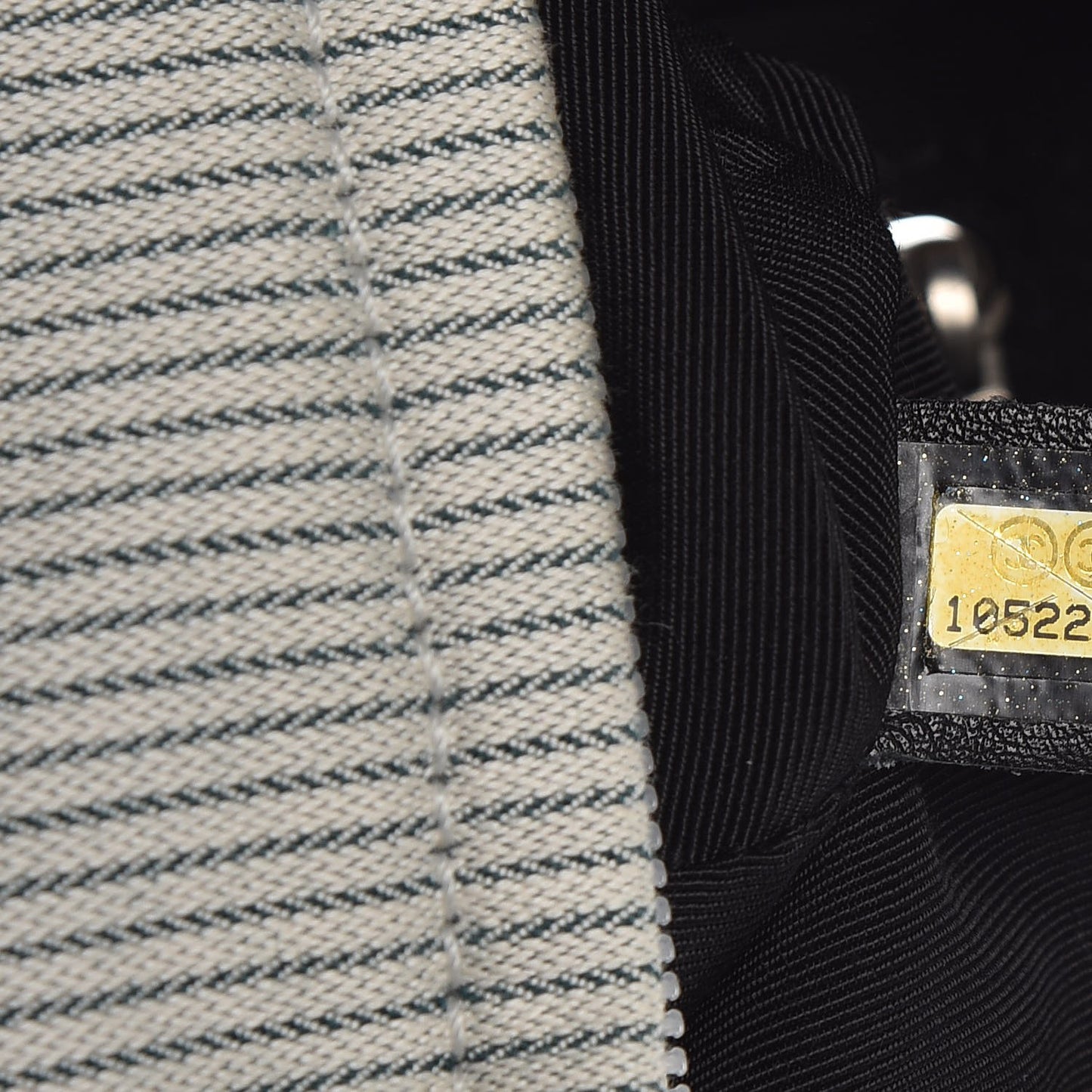 Toile Striped Coco Paris Tote Navy