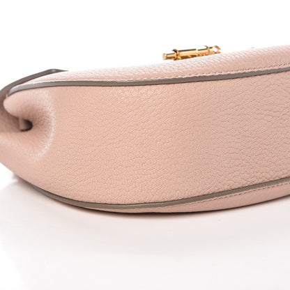 Chloe Grained Lambskin Mini Drew Shoulder Bag Cement Pink 8 of 9