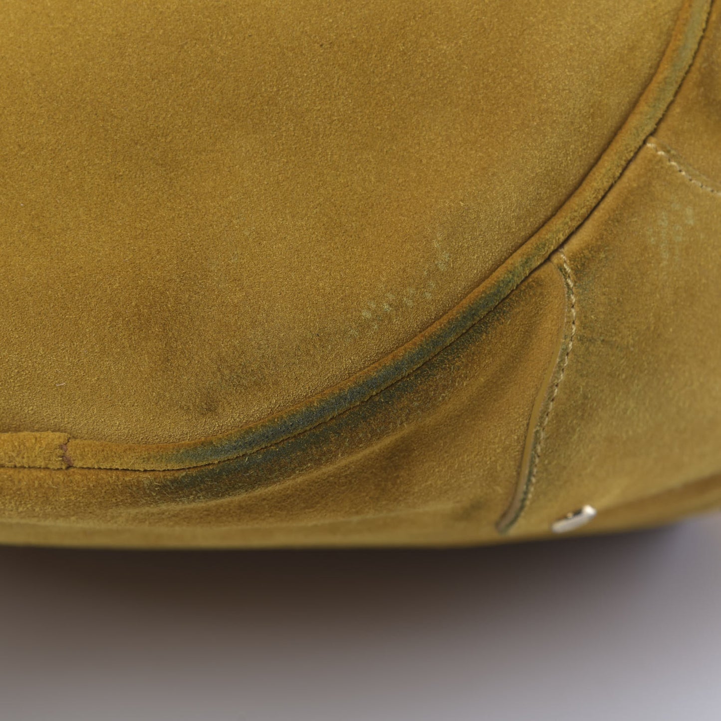 Suede Bucket Bag Yellow
