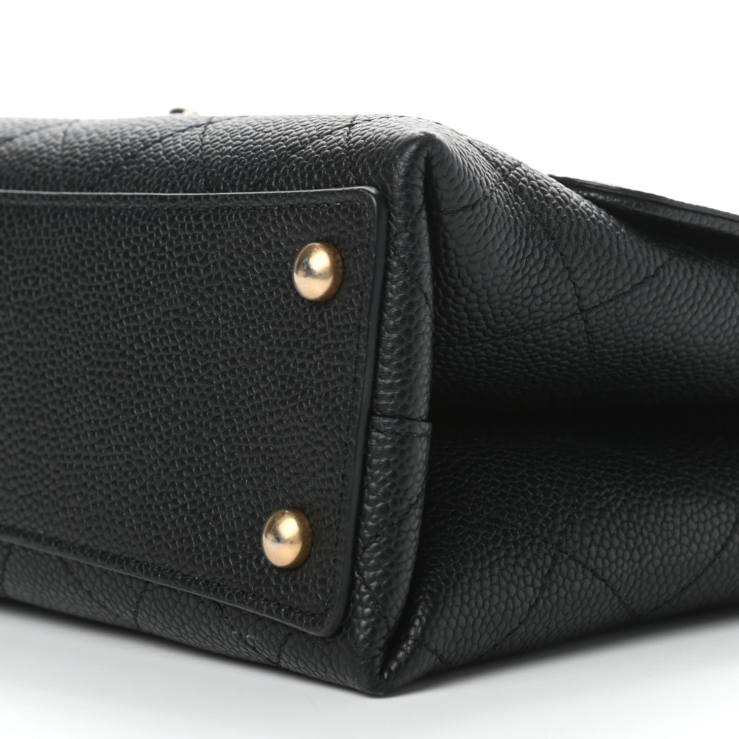 Chanel Grained Calfskin Stitched Flap Black 9 of 9