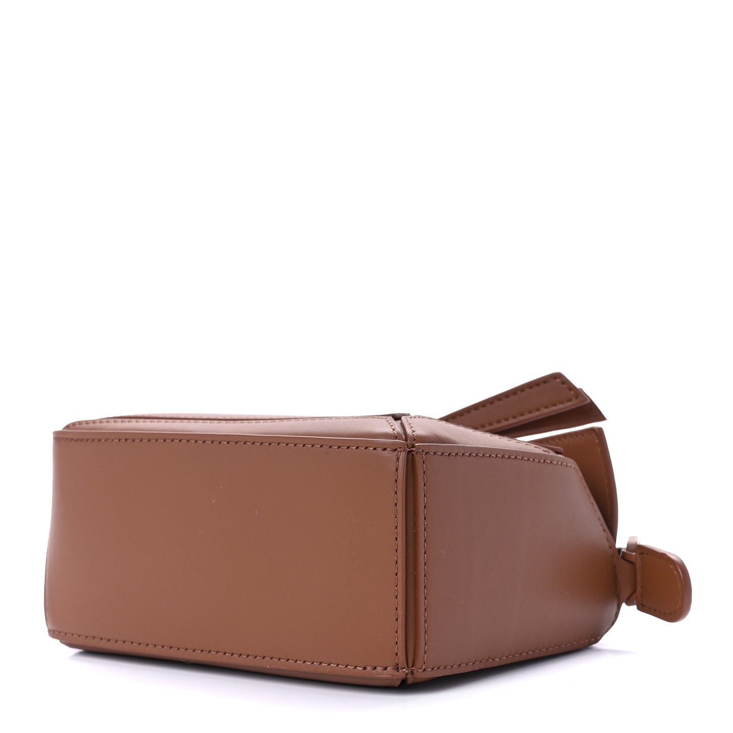 Satin Calfskin Mini Puzzle Bag Pecan
