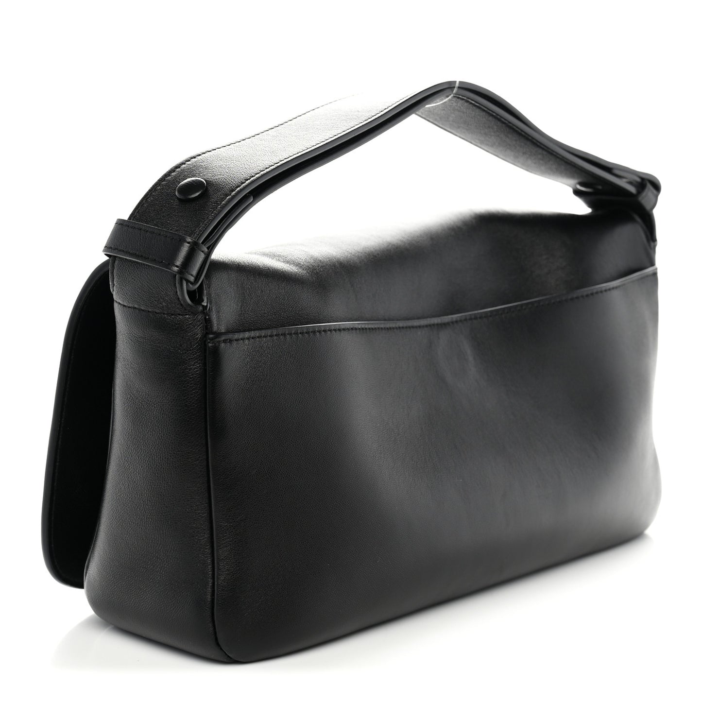 Lambskin CC Maxi Messenger Bag Black