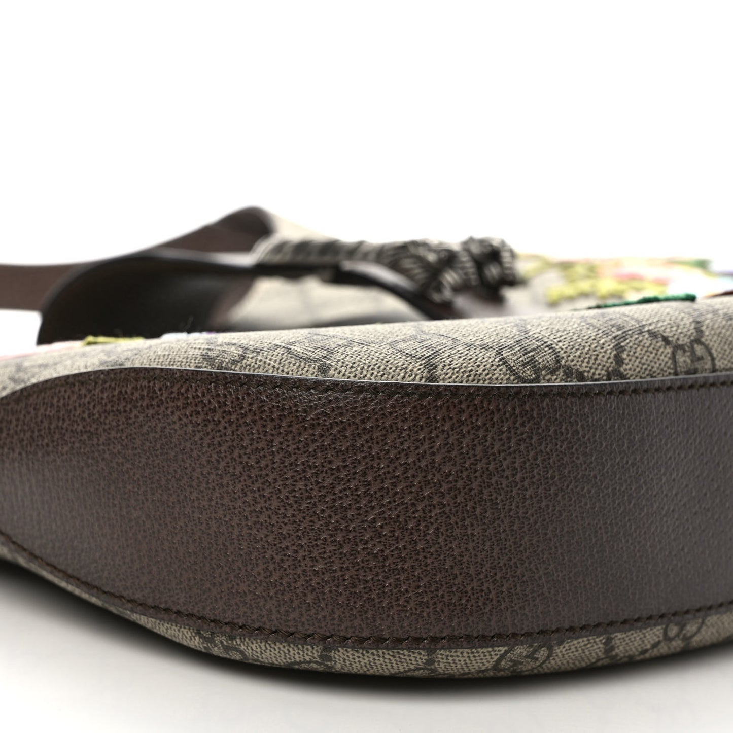 GG Supreme Monogram Web Embroidered Medium Dionysus Hobo Beige New Acero Multicolor