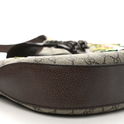 Gucci GG Supreme Monogram Web Embroidered Medium Dionysus Hobo Beige New Acero Multicolor 8 of 9