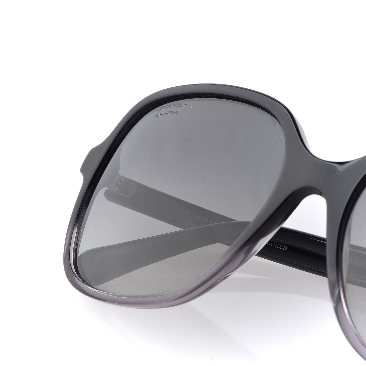 Chanel Polarized CC Sunglasses 1349 Black 9 of 9