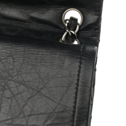 Chanel Aged Calfskin Quilted Medium Double Flap Black 12 of 12