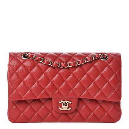 Chanel Caviar Quilted Medium Double Flap Red 1 of 11