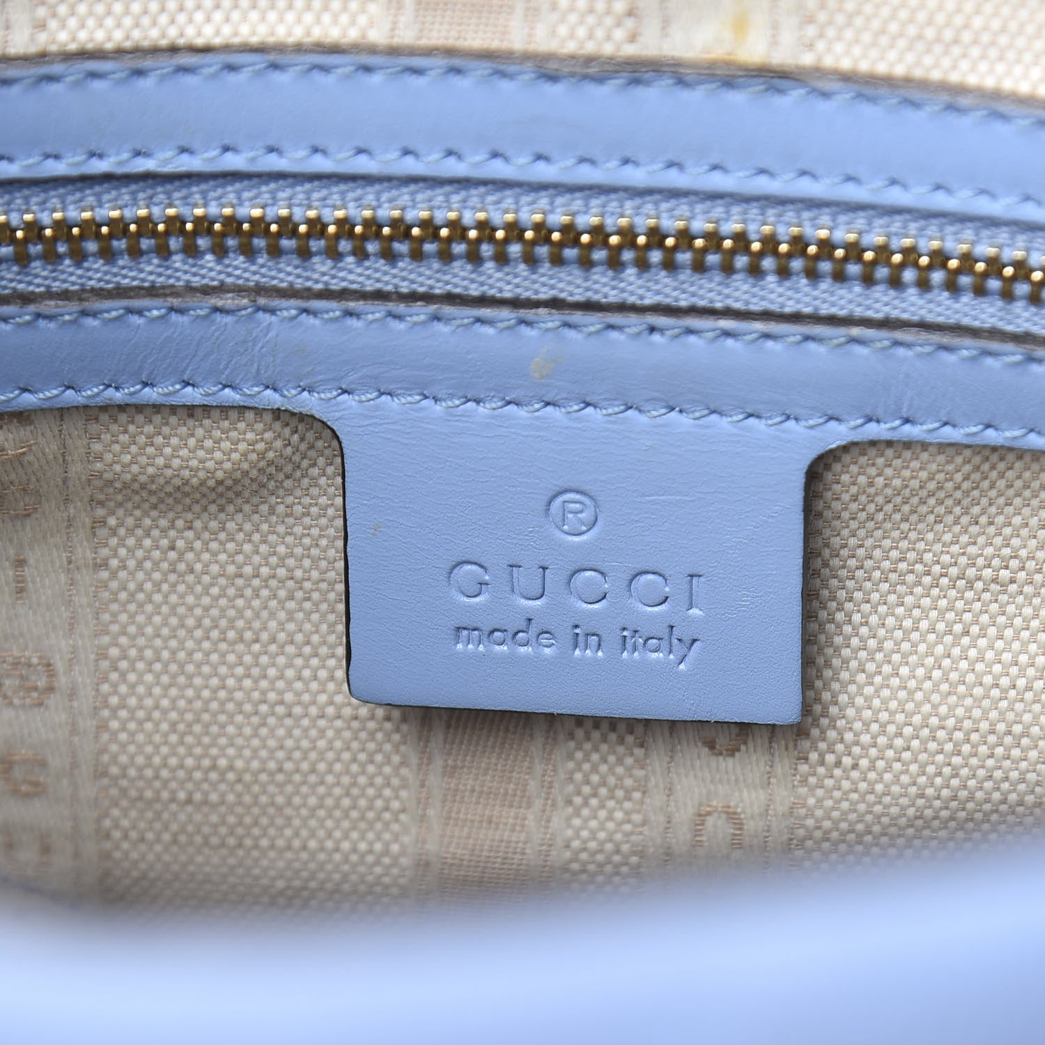 Gucci Bright Diamante Top Handle Bag Mineral Blue 7 of 21
