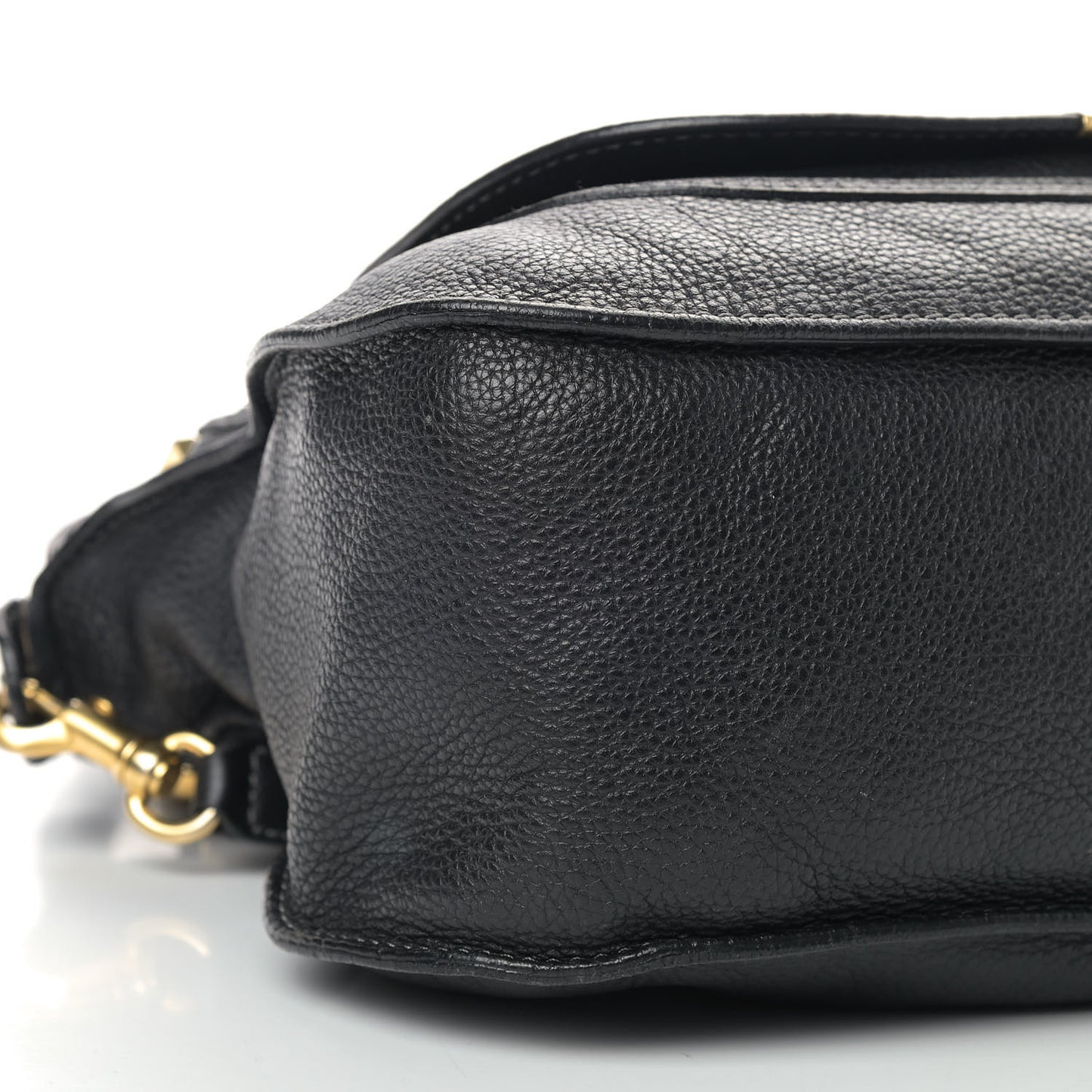 Calfskin Medium Marcie Satchel Black