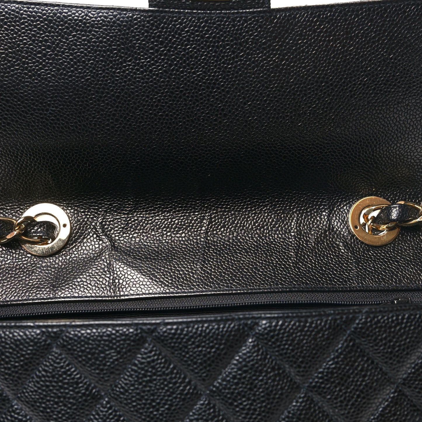 Caviar Quilted Jumbo Single Flap Black