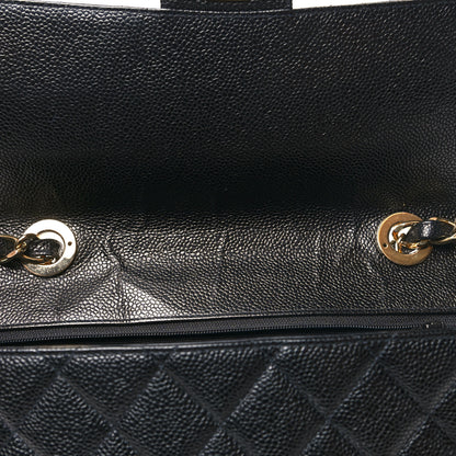 Chanel Caviar Quilted Jumbo Single Flap Black 12 of 12