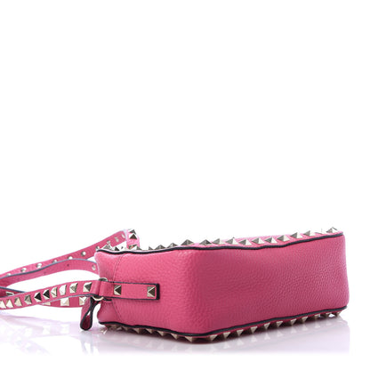 Valentino Garavani Pebbled Calfskin Rockstud Camera Crossbody Bag Peony 4 of 9