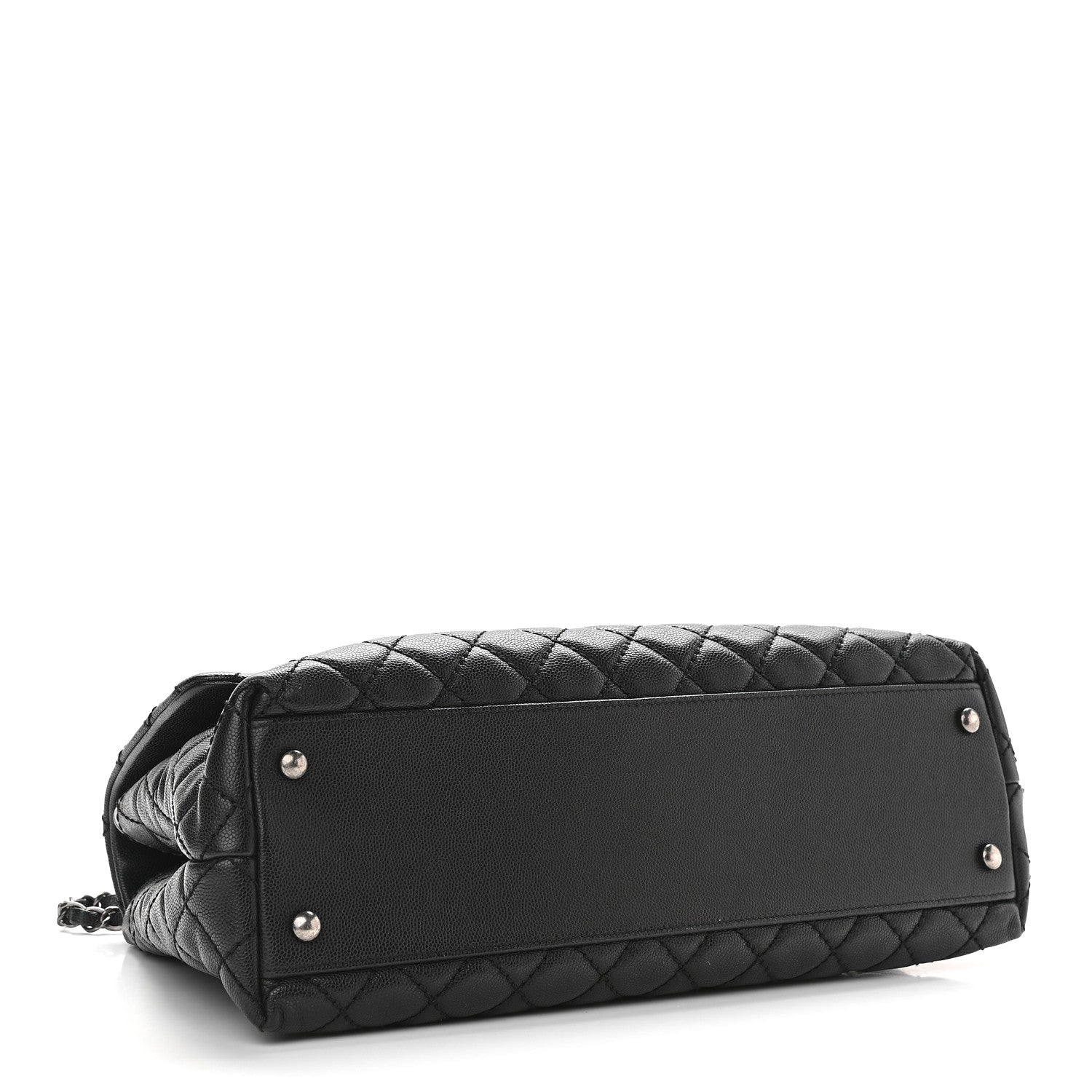 Chanel Caviar Quilted Medium Coco Handle Flap Black 4 of 9