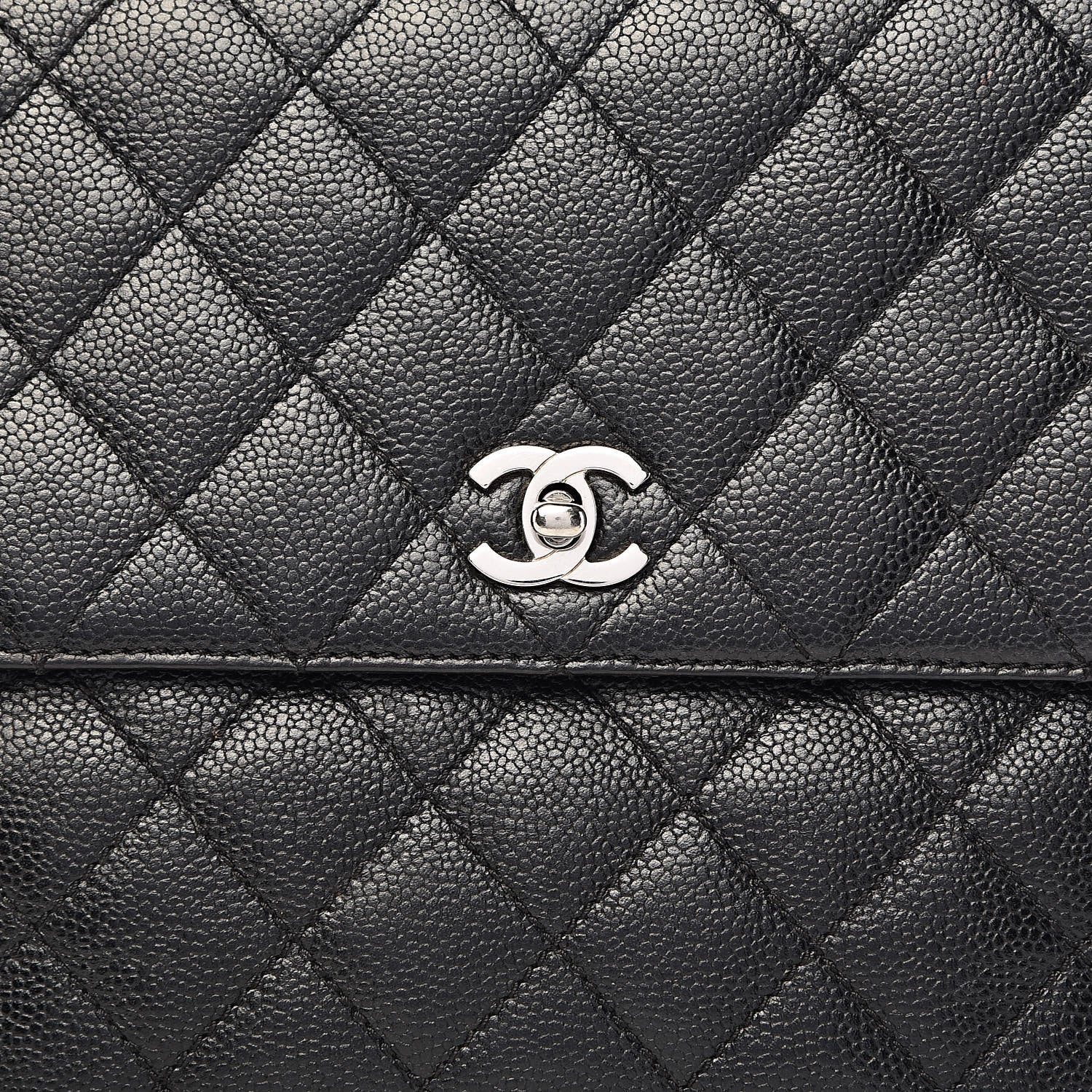 Chanel Caviar Quilted Jumbo Kelly Flap Black 13 of 18