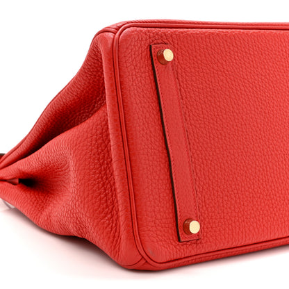 Hermes Togo BIRKIN 35 Rouge Casaque 10 of 17