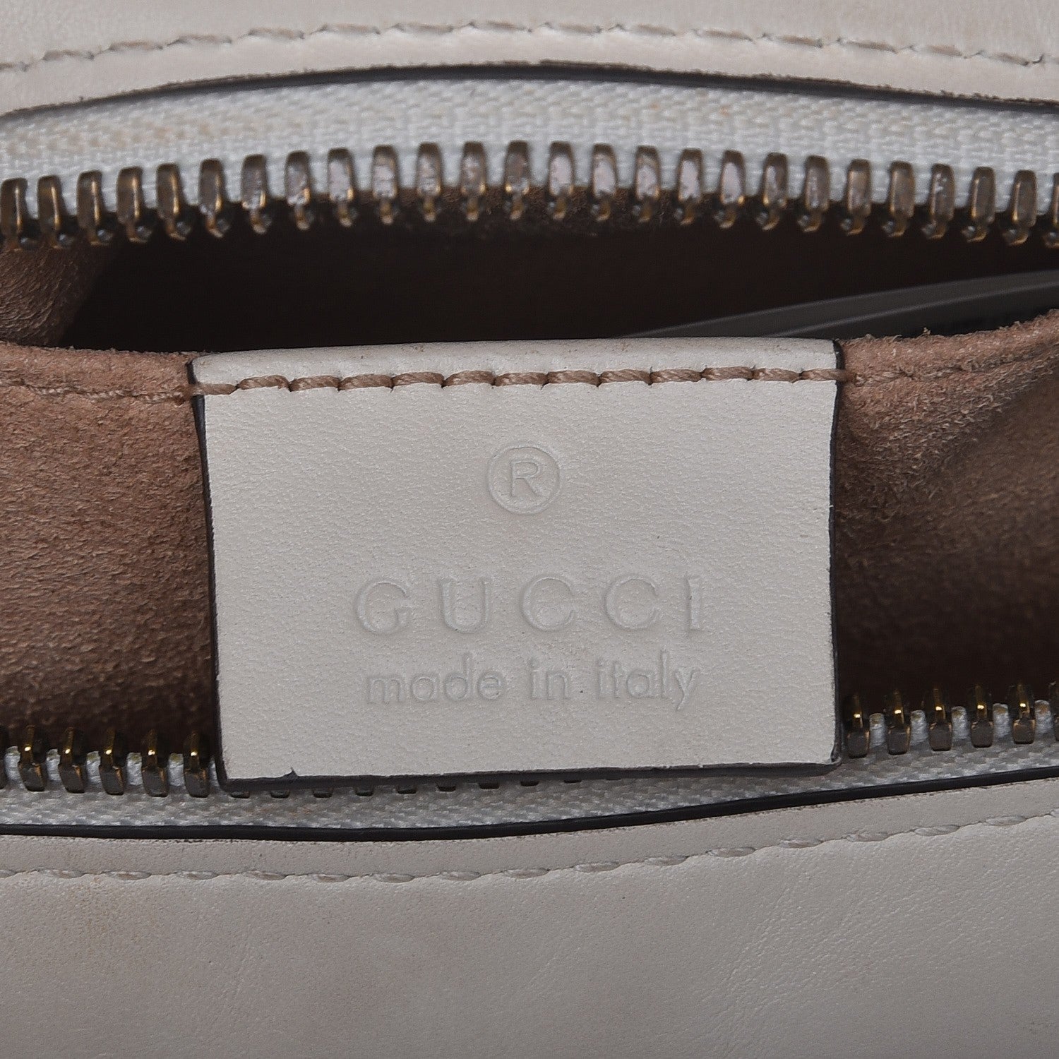 Gucci Calfskin Matelasse Trompe L'Oeil Print Small GG Marmont Chain Shoulder Bag White 6 of 9