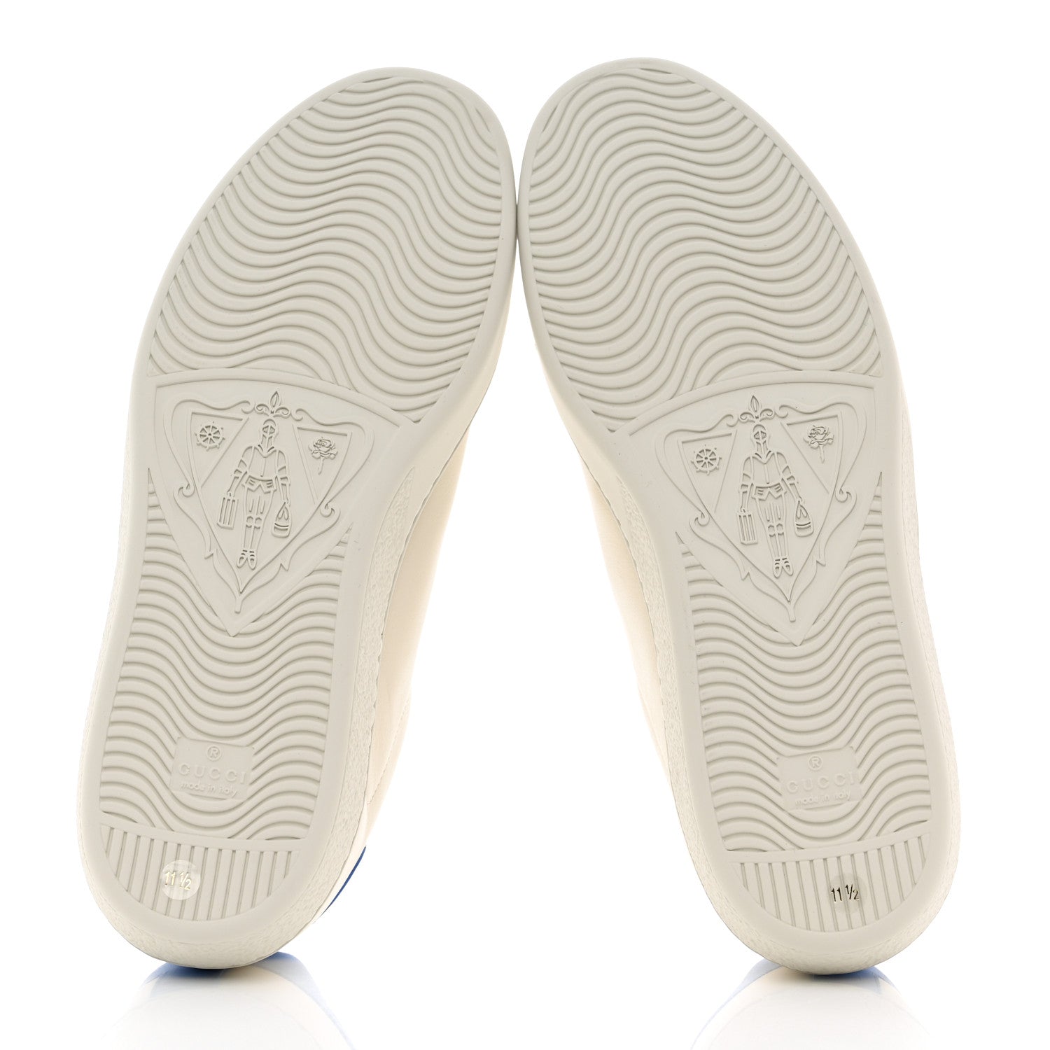 Gucci Calfskin Nubuck Interlocking G Mens New Ace Sneakers 11.5 New Mystic White Hibiscus Red Bright Splash 5 of 9