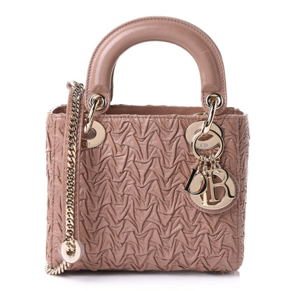 Christian Dior Lambskin Gathered Mini Lady Dior Fard 1 of 9