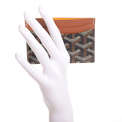 Goyard Goyardine Saint Sulpice Card Holder Black Gold 2 of 8