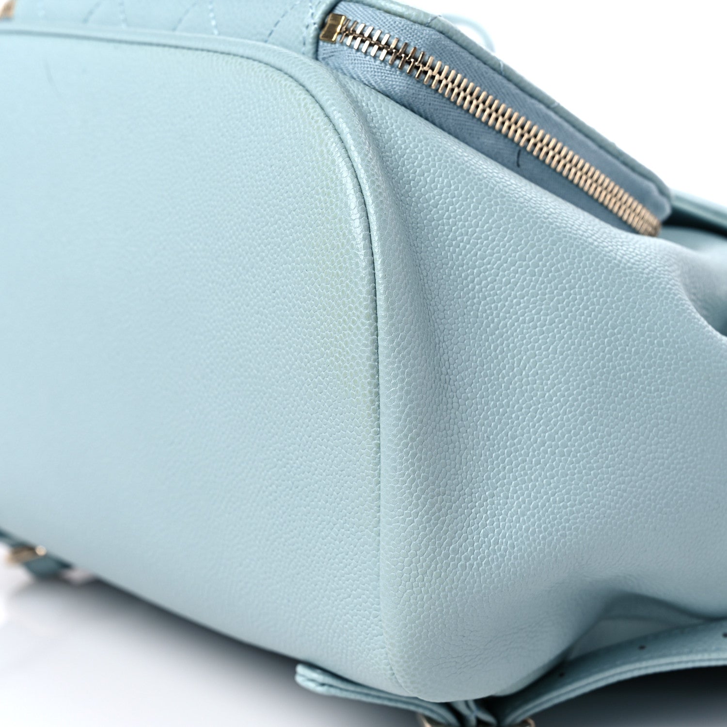 Chanel Caviar Quilted Business Affinity Backpack Light Blue 9 of 9