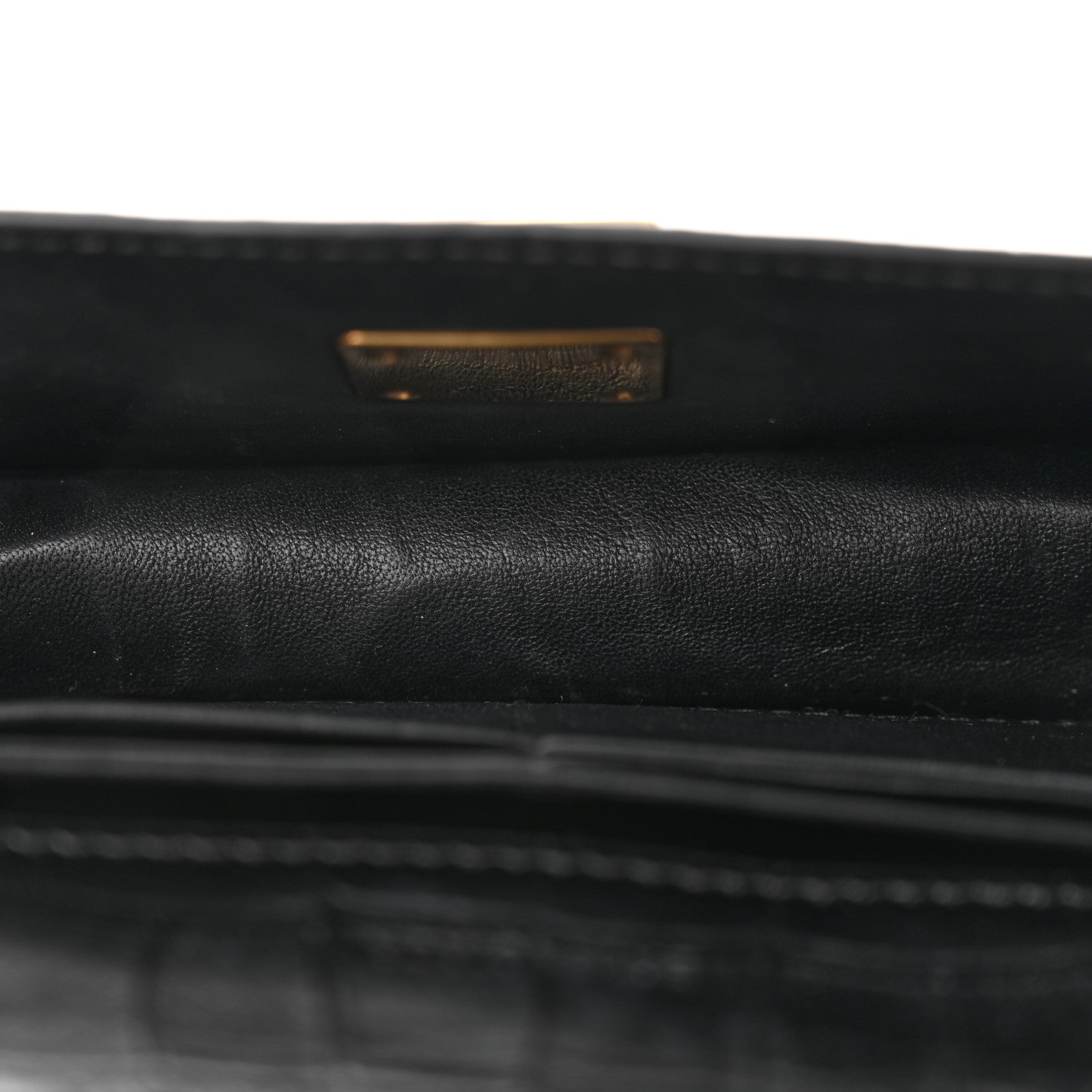 Balenciaga Extra Supple Calfskin Crocodile Embossed Gossip Chain Bag XS Black 5 of 11