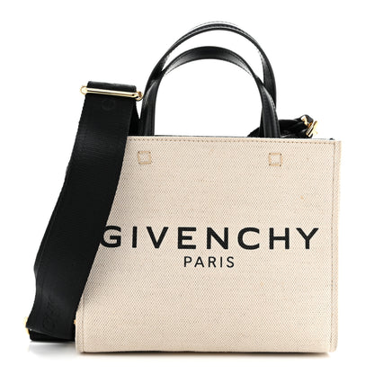 Givenchy Canvas Mini G-Tote Beige Black 1 of 13