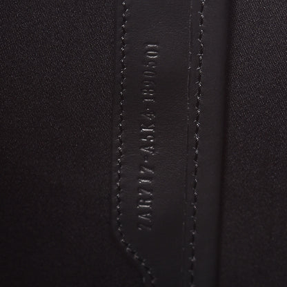 Fendi Glazed Fabric Vitello Century FF 1974 Stamp Patch Mini Peekaboo Defender Cover Mogano Panna Black 9 of 9