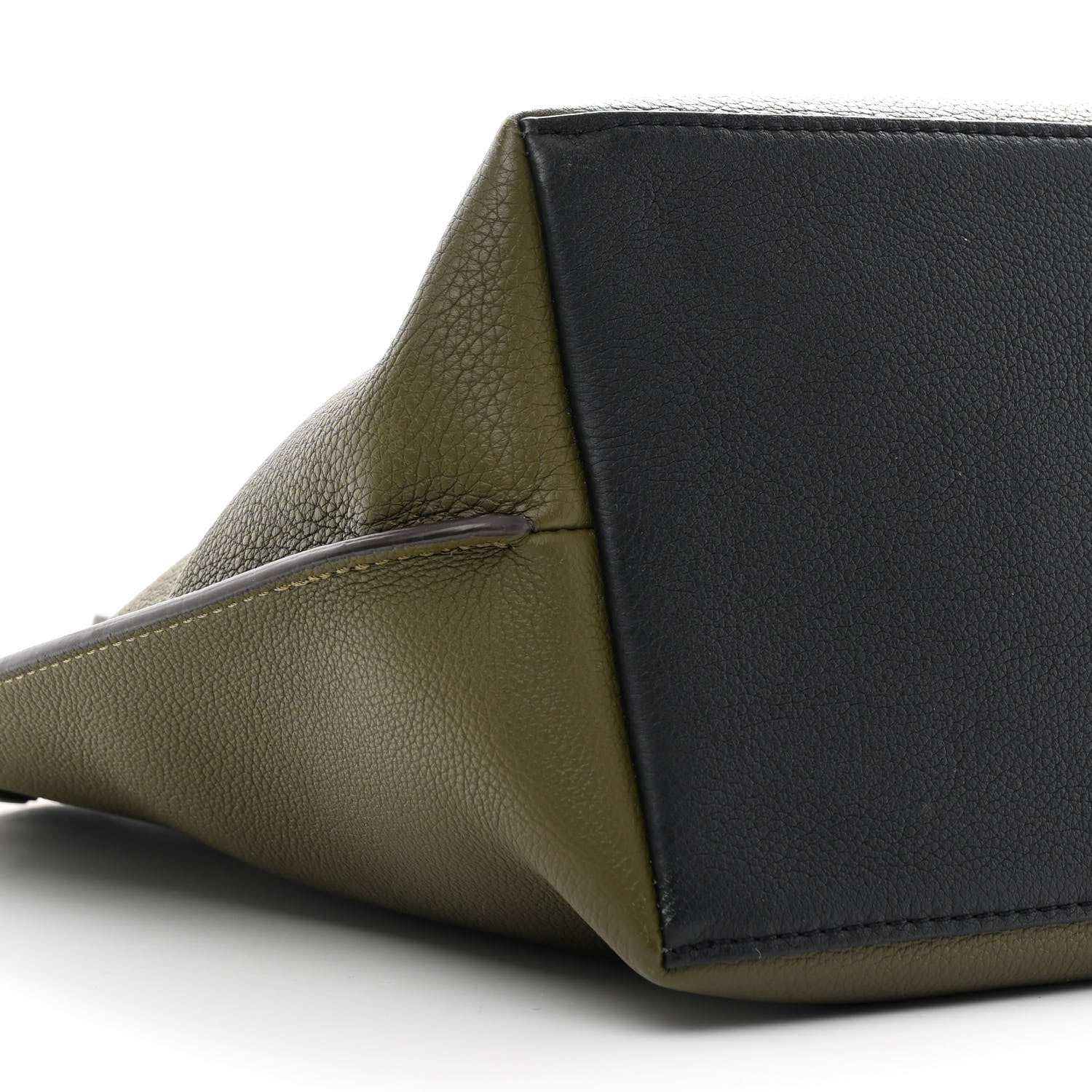 Louis Vuitton Calfskin Lockme Go Tote Green Toffee 9 of 10