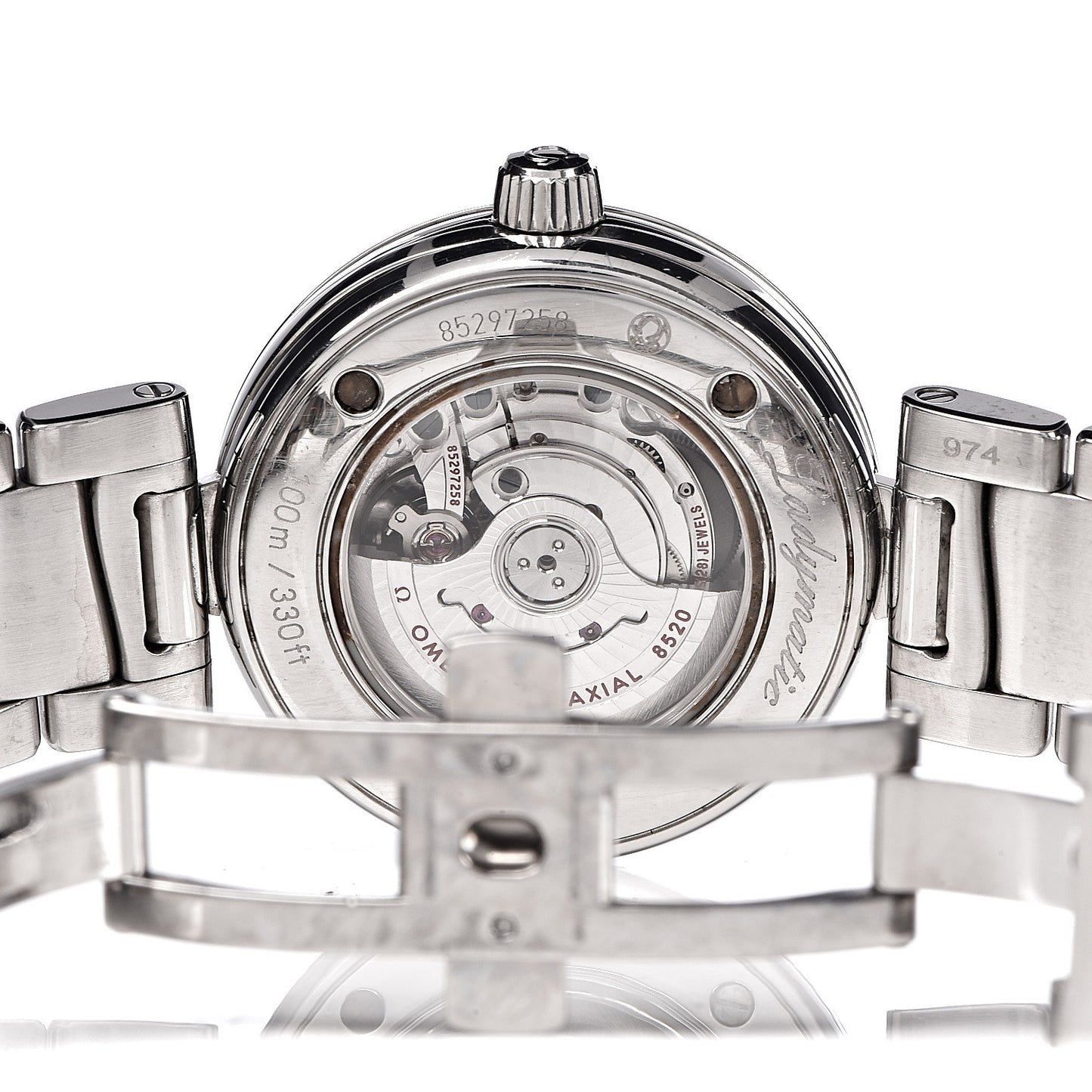 Stainless Steel 34mm Ladymatic Co-Axial Automatic Watch Black 425.30.34.20.01.001