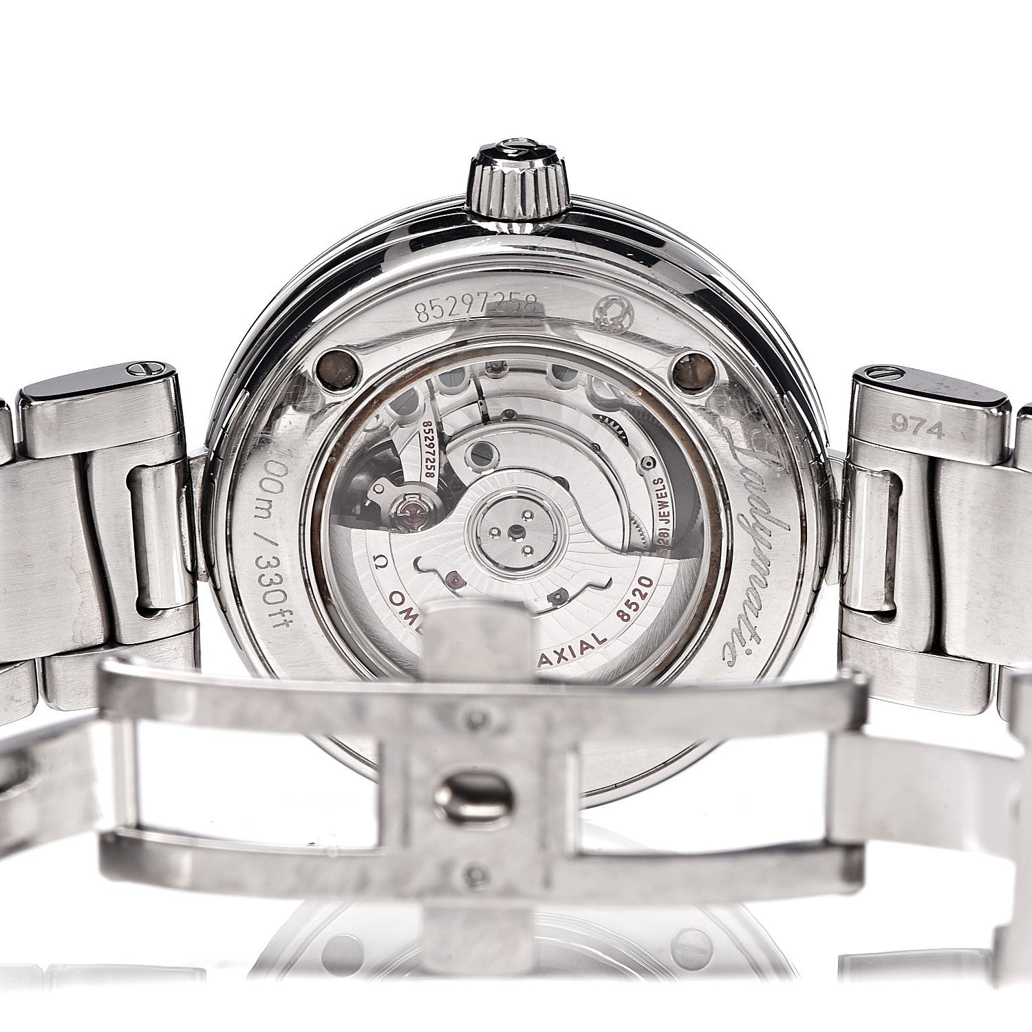 Omega Stainless Steel 34mm Ladymatic Co-Axial Automatic Watch Black 425.30.34.20.01.001 6 of 7