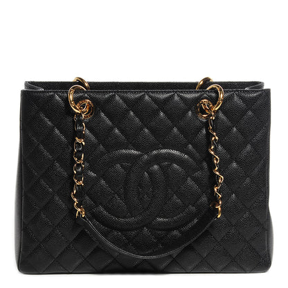 Chanel Caviar Grand Shopping Tote GST Black 1 of 8