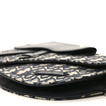 Christian Dior Oblique Saddle Messenger Pouch Beige Black 9 of 9