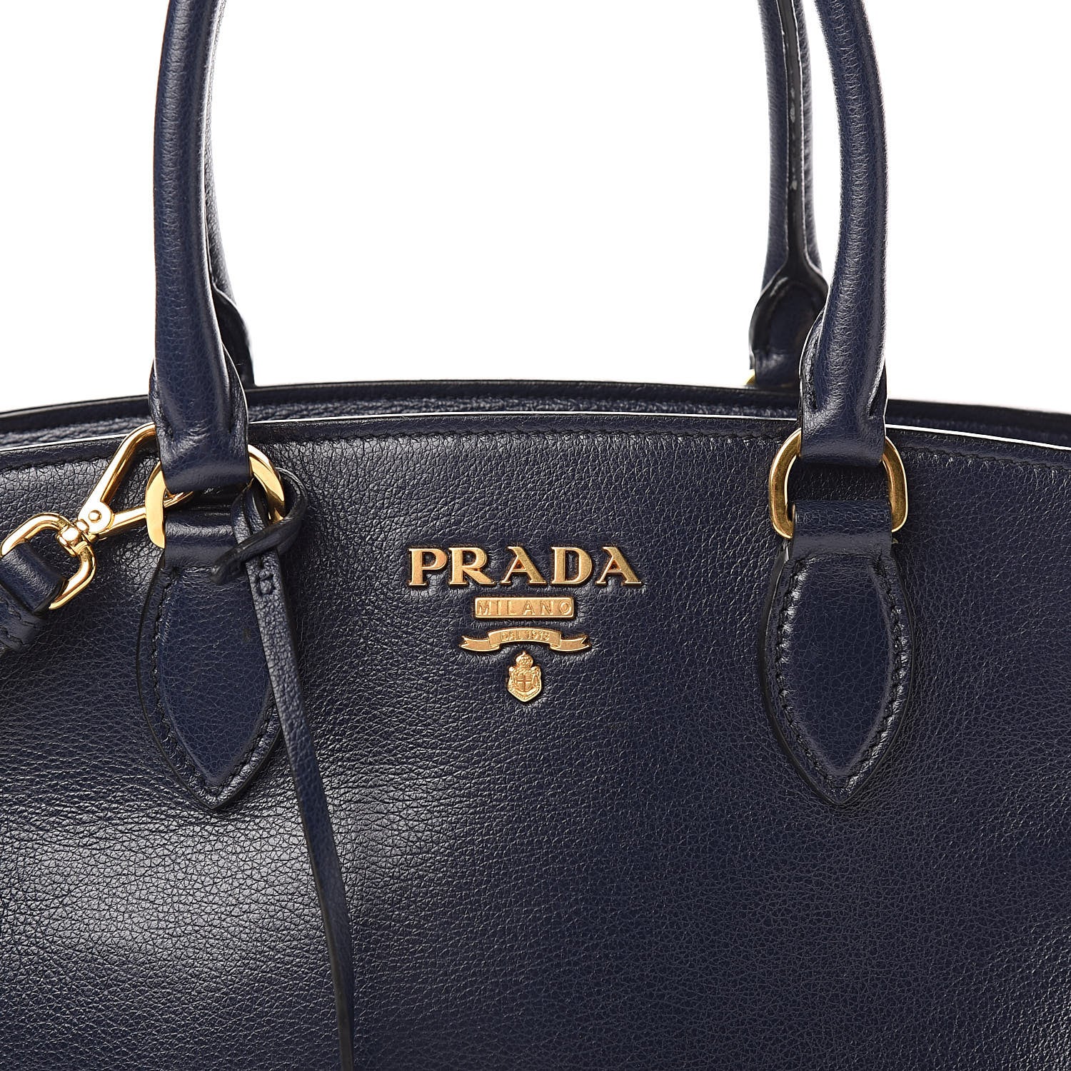 Prada Glace Calfskin Shoulder Bag Baltico 10 of 11