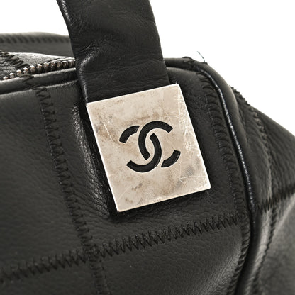 Chanel Caviar Square Stitched Tote Black 11 of 14