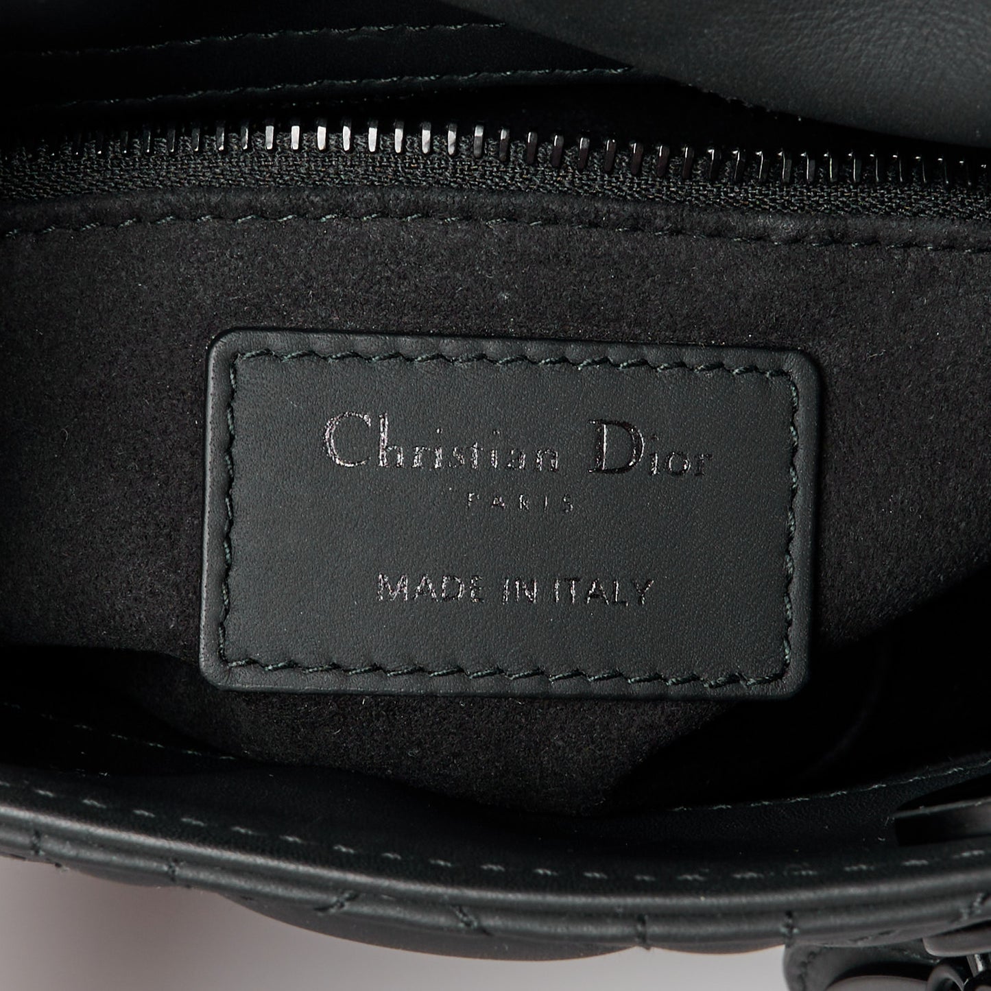 Ultra Matte Calfskin Cannage Mini Lady Dior Black